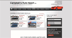 Desktop Screenshot of campbellsautosport.com